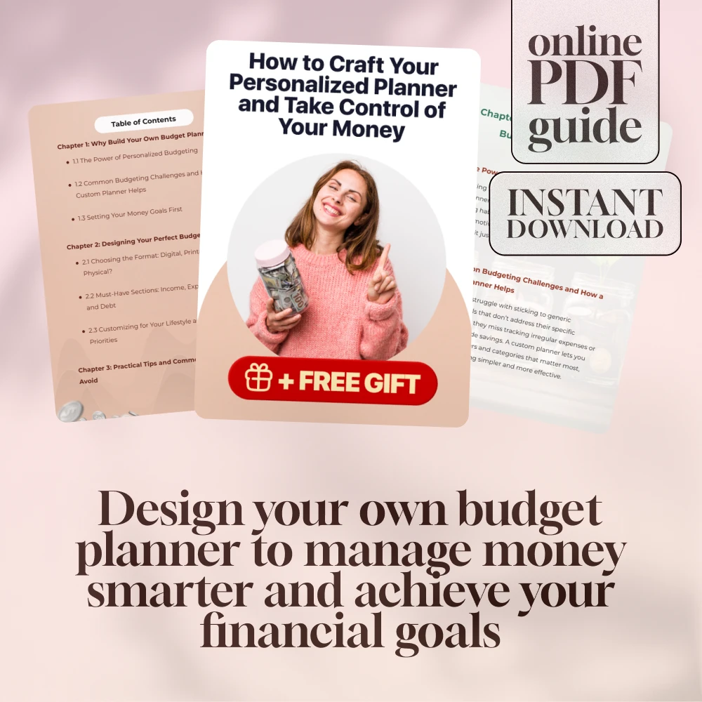 How to Craft Your Personalized Planner and Take Control of Your Money | Budget Planner Guide | Digital Download | How to Make My Own Budget Planner