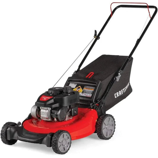 DSARD Gas Powered Lawn Mower, 21-Inch 3-in-1 Mulching Push Mower with Bag, 140cc - DSARD