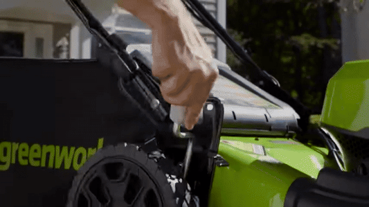 DSARD Efficient & Eco-Friendly Cordless Lawn Mower with LED Headlights, Dual Batteries & Rapid Charger - DSARD