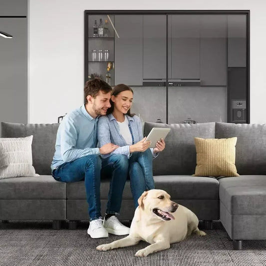 103″ Modular Convertible Sectional Sleeper Sofa with Storage - DSARD - DSARD