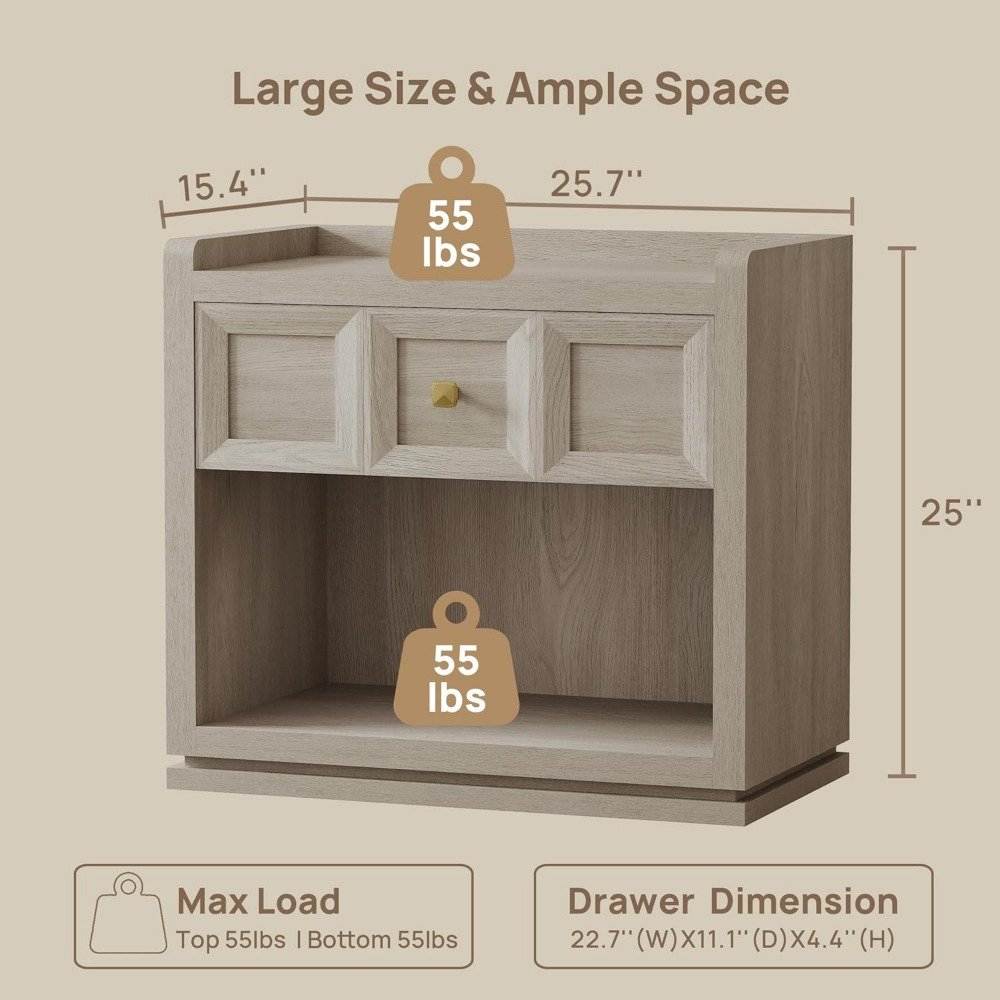 Set of 2 Modern Premium Nightstands