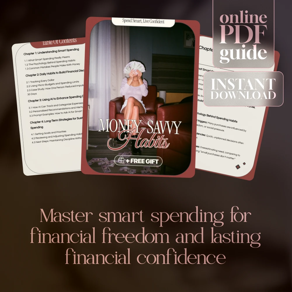 Spend Smart, Live Confident: Money-Savvy Habits Guide for Smart Spending, Financial Discipline & AI-Driven Decisions