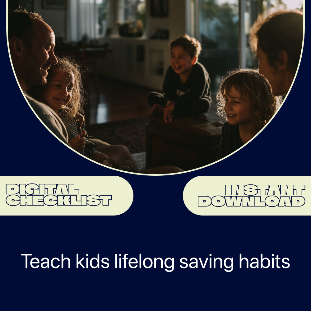 Teaching Kids to Save Checklist – Simple Steps for Parents Learning how to teach kids saving money | Printable Money Habits Guide