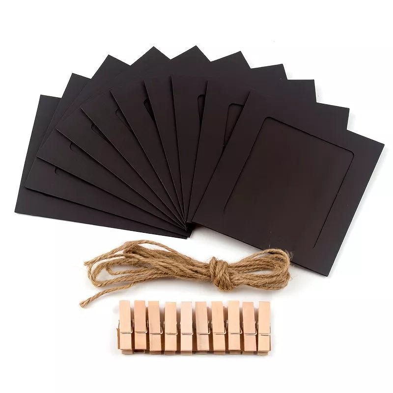 4-Inch Birthday Photo Clips Set – Decorative Paper Frames for Parties & Events (10pcs)