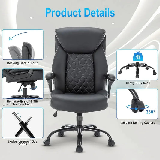 Big and Tall Ergonomic Office Chair: Adjustable, Comfort-Focused Gaming and Desk Chair - DSARD - DSARD