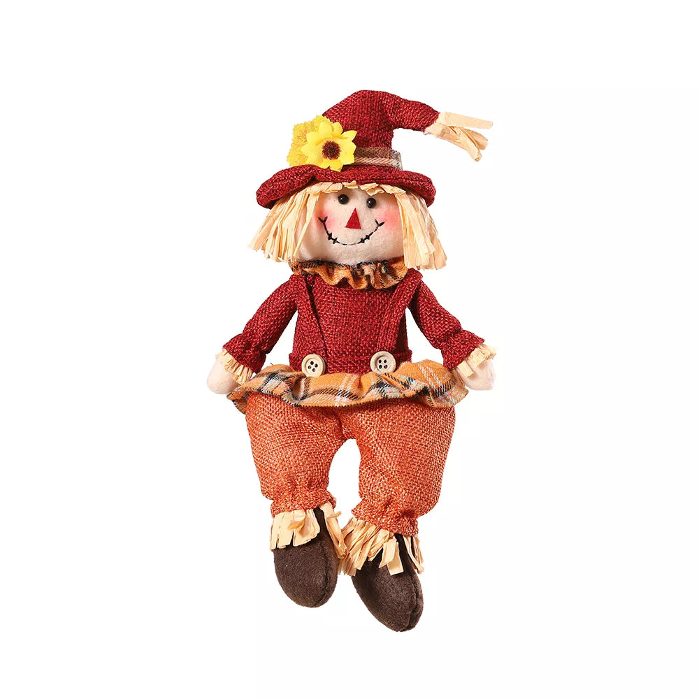 Autumn Harvest Gnome Dolls – Fall Plush Scarecrow Decorations