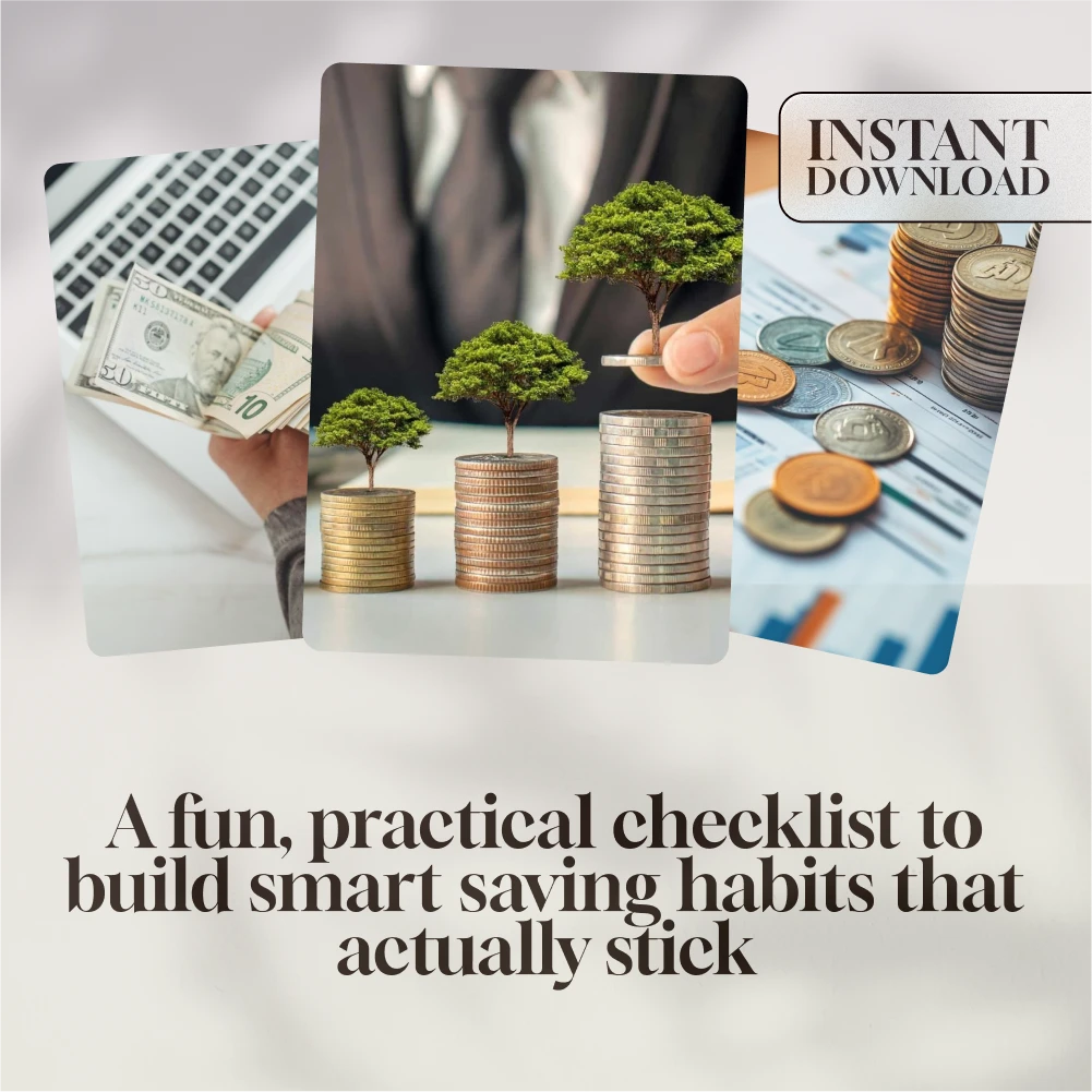 Money Moves That Stick – Budget Checklist to Save Money Fast, How Do People Save Money, Digital Download, Personal Finance Planner