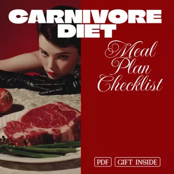 Carnivore Diet Meal Plan Checklist for Women | Printable Keto Meat-Based Guide, eBook, Digital Download for Easy Low-Carb Lifestyle & Nutrition