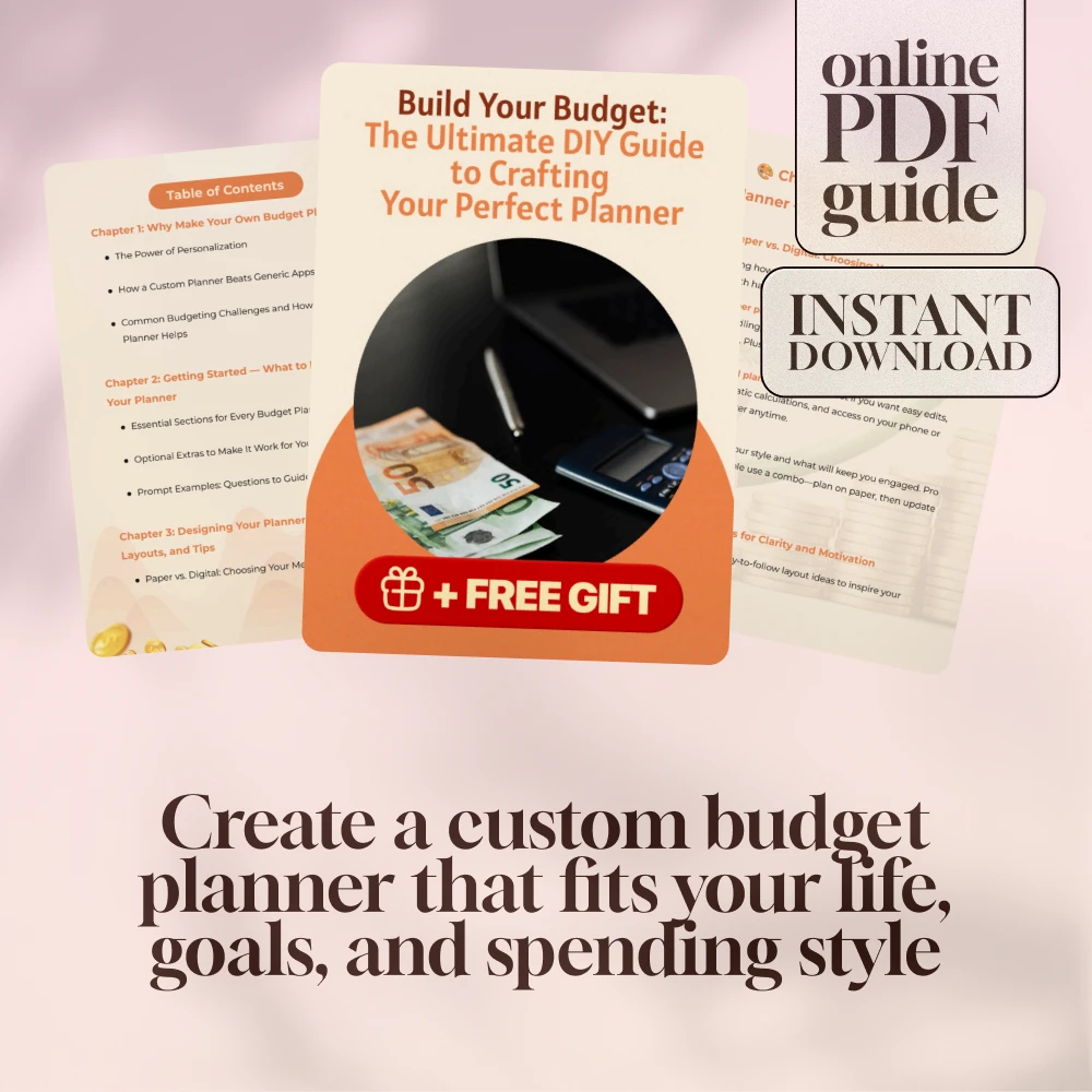 Build Your Budget: The Ultimate DIY Guide to Crafting Your Perfect Planner | Digital Guide on How to Make Your Own Budget Planner | Printable eBook Download
