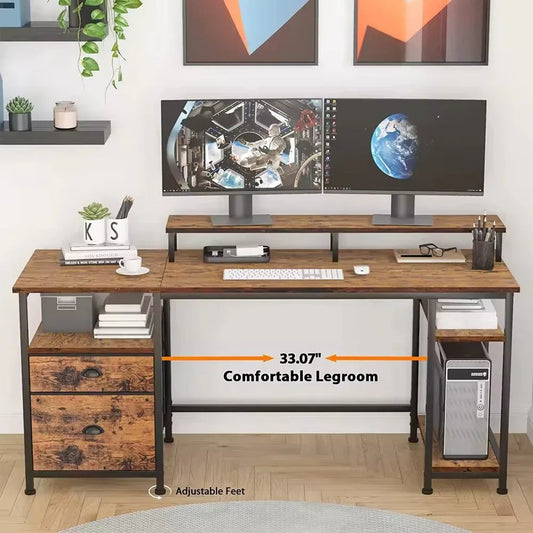 61″ Spacious Industrial-Style Computer Desk - DSARD - DSARD