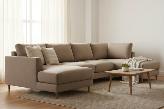 103 inch modular convertible sectional sleeper sofa with storage in modern living room