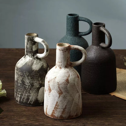 Creative Teapot Shape Ceramic Vase for Flower Arrangements & Table Decoration