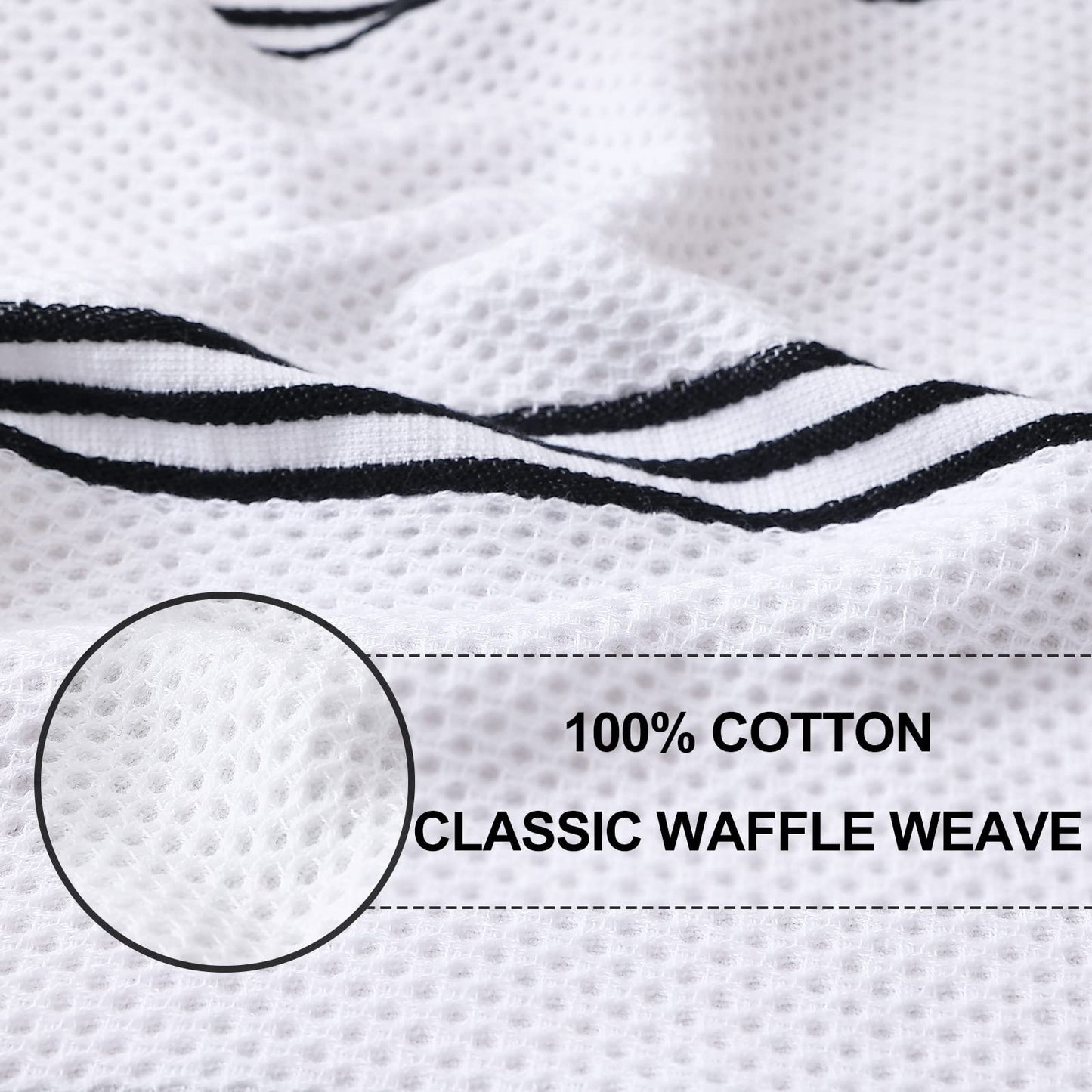 Super Soft Waffle Weave Cotton Dish Towels – Ultra-Absorbent & Quick Dry