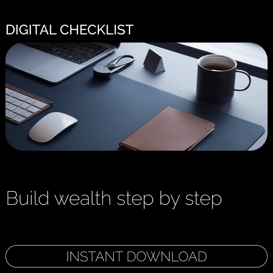 Million-Dollar Savings Checklist – Simple Step-by-Step Plan for How to Save a Million Dollars in 20 Years | Printable Financial Goal Tracker