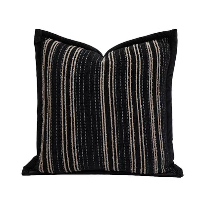 Soft Chenille Striped Pillowcase – Stylish Home Accessory