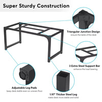 63″ Large Modern Computer Desk - DSARD - DSARD