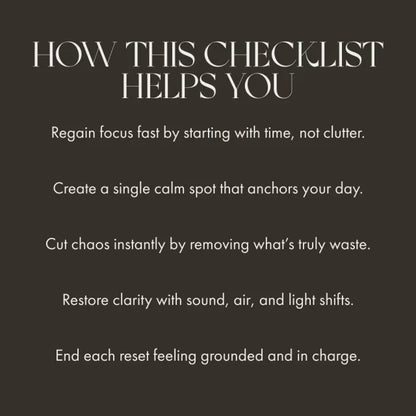 When the Room Feels Like It’s Exploding | Printable Checklist for Calm Spaces | Digital Download Guide for Overwhelmed Minds | what to do when rooms feel chaotic