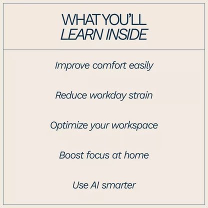 How to Add Comfort to Your Home Office – Practical eBook Guide on how to add comfort to home office, Ergonomics, Productivity & Stress-Free Workspaces