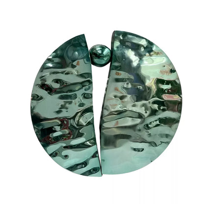 Modern Stainless Steel Wall Hanging – Water Ripple Decoration for Living Spaces