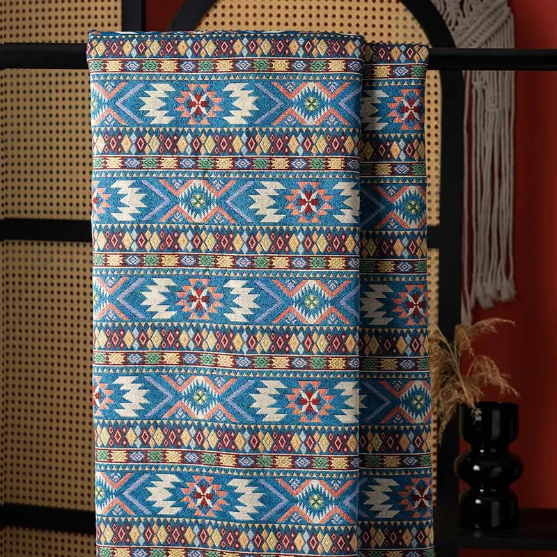 148x100cm Geometric Jacquard Fabric – Stylish DIY Home Decor - DSARD
