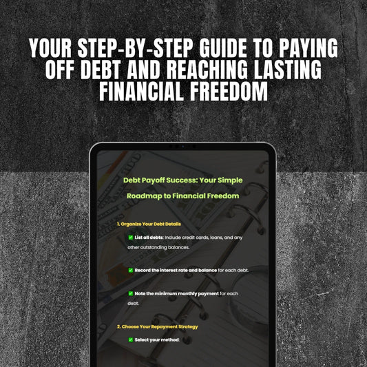Debt Payoff Success: Your Simple Roadmap to Financial Freedom | Checklist + Debt Payoff Calculator Guide | Digital Download for Financial Planning