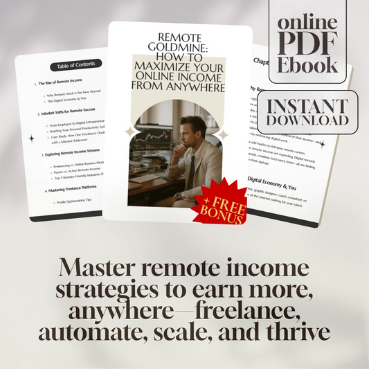 Remote Goldmine: How to Maximize Your Online Income from Anywhere