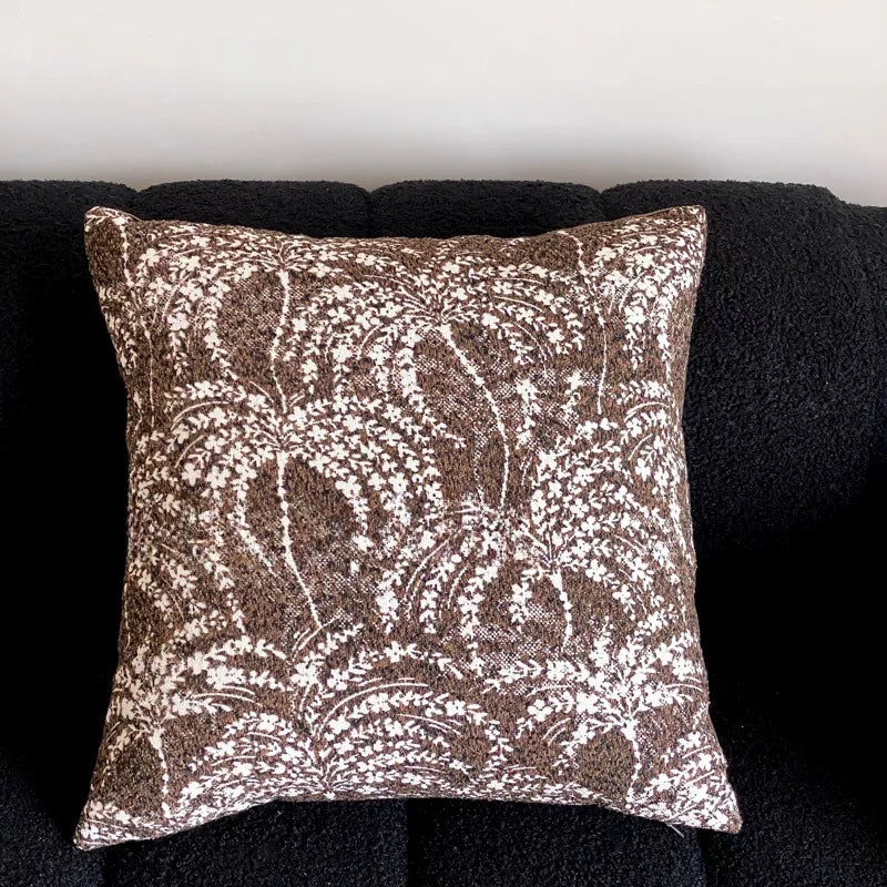 Retro Jacquard Decorative Pillow Cover