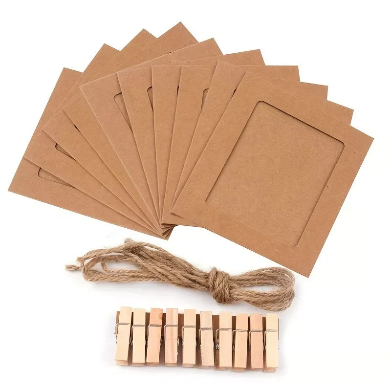 4-Inch Birthday Photo Clips Set – Decorative Paper Frames for Parties & Events (10pcs) - DSARD