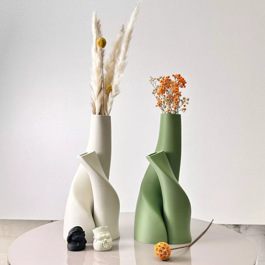 Creative 2-Piece Shaped Double Vase Set