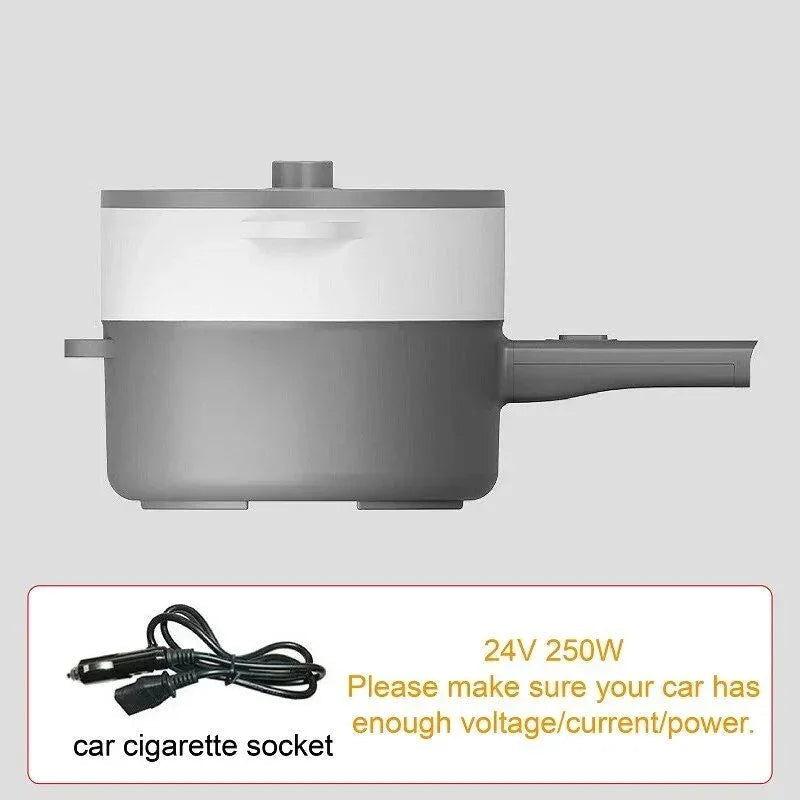 DSARD 24V Portable Electric Hot Pot & Rice Cooker – Multi-Function, High Power, Non-Stick, Travel-Friendly - DSARD