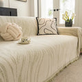 All-Inclusive Chenille Sofa Cover with Tassels – Anti-Scratch, Non-Slip & Cozy - DSARD