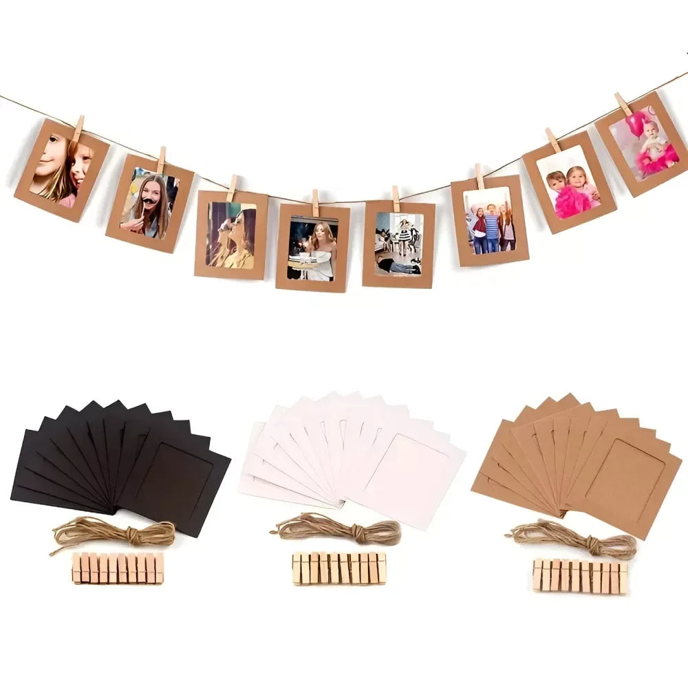 4-Inch Birthday Photo Clips Set – Decorative Paper Frames for Parties & Events (10pcs) - DSARD