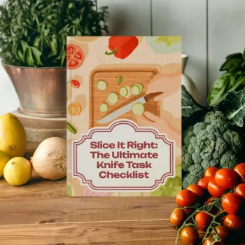 Slice It Right: The Ultimate Knife Task Checklist | Digital Download | Kitchen Knife Guide to Choose Knives by Task