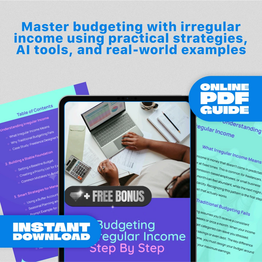 Budgeting for Irregular Income Step By Step Guide: Practical Solutions for Freelancers & Creatives