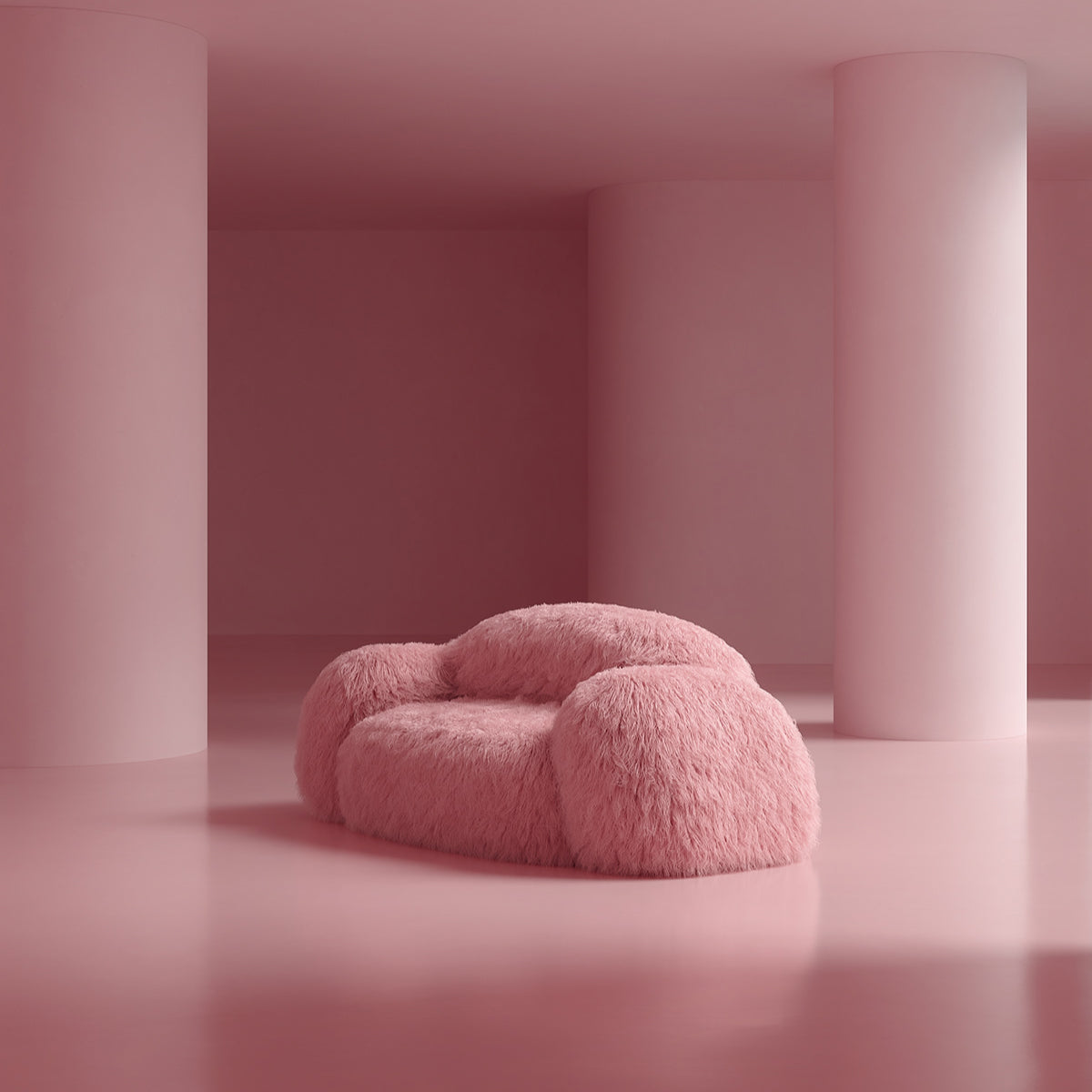 Modern Nordic Plush Sofa Chair - DSARD