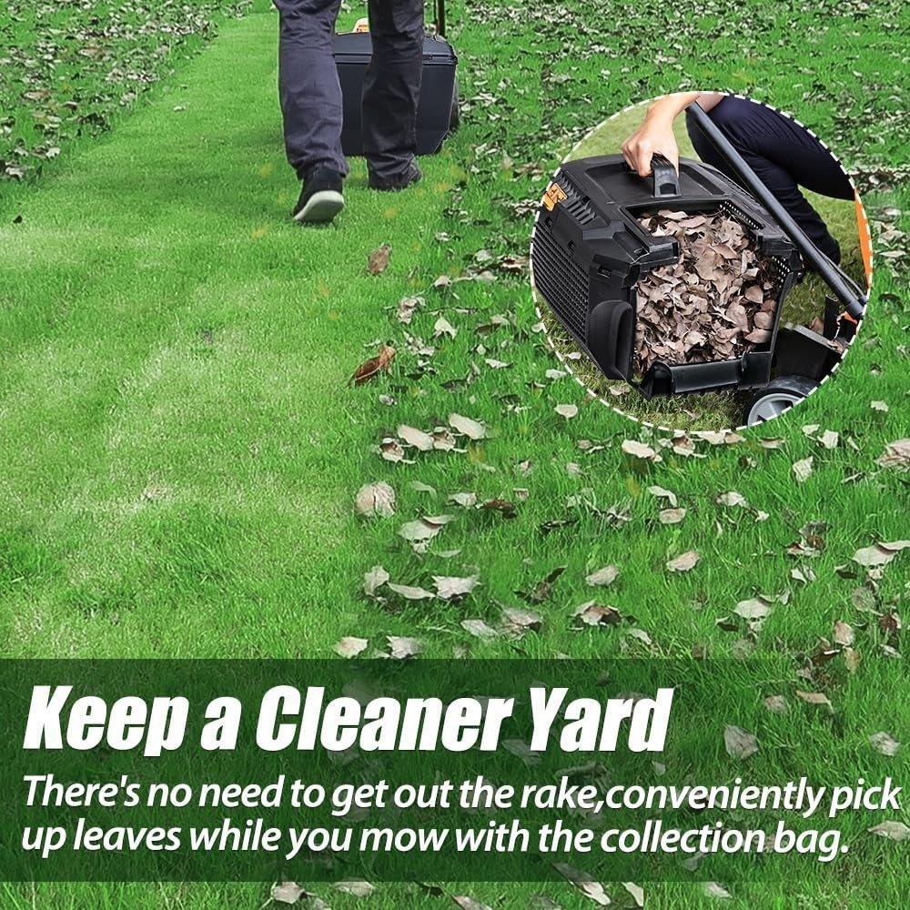 DSARD Efficient 24V Cordless 13-Inch Lawn Mower with Dual Batteries and Charger - DSARD
