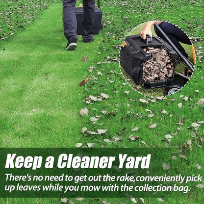 DSARD Efficient 24V Cordless 13-Inch Lawn Mower with Dual Batteries and Charger