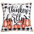 Autumn Pumpkin Lace Cushion Cover 18x18in – Thanksgiving Decor - DSARD