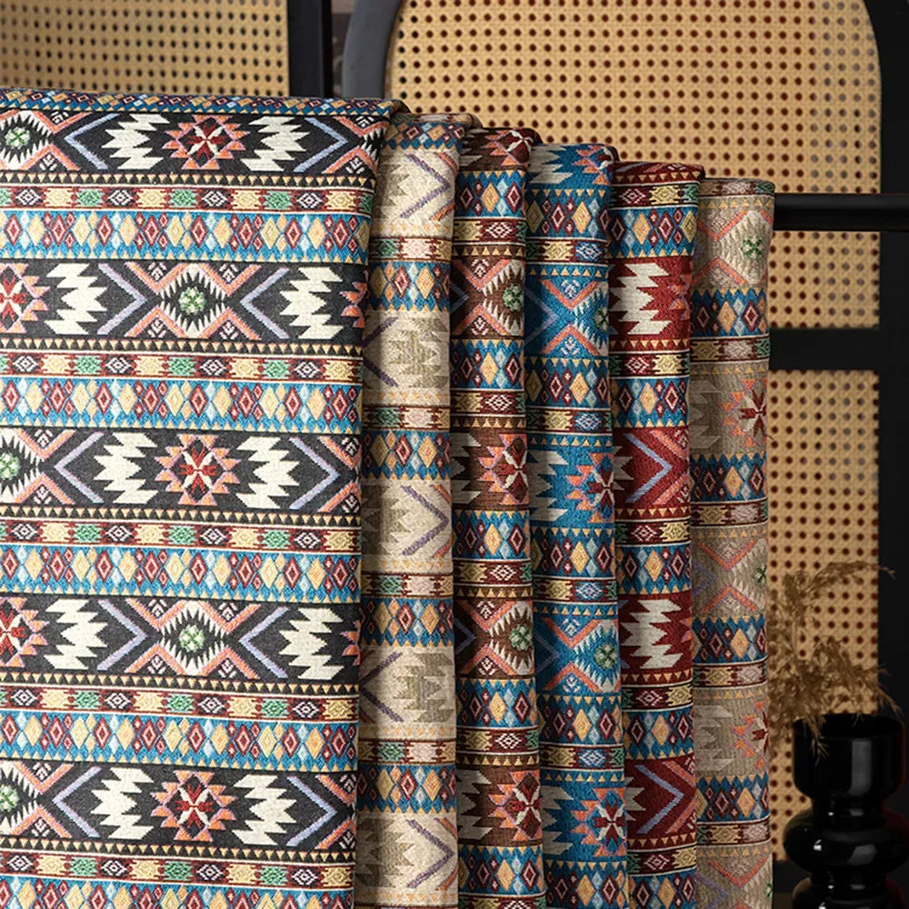 148x100cm Geometric Jacquard Fabric – Stylish DIY Home Decor - DSARD