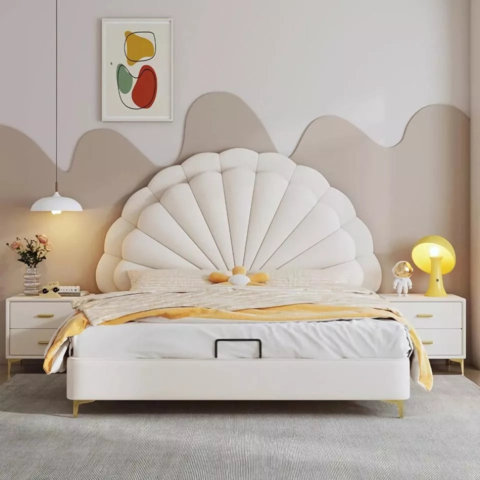 Luxury Queen & King Size Leather Bed Frame with Storage - DSARD