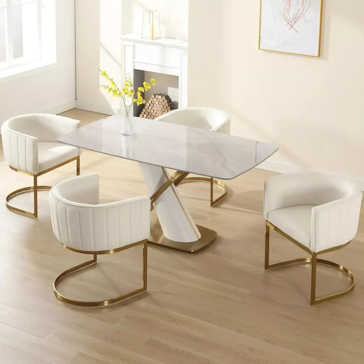 Modern Velvet Dining Chairs Set of 4 - DSARD