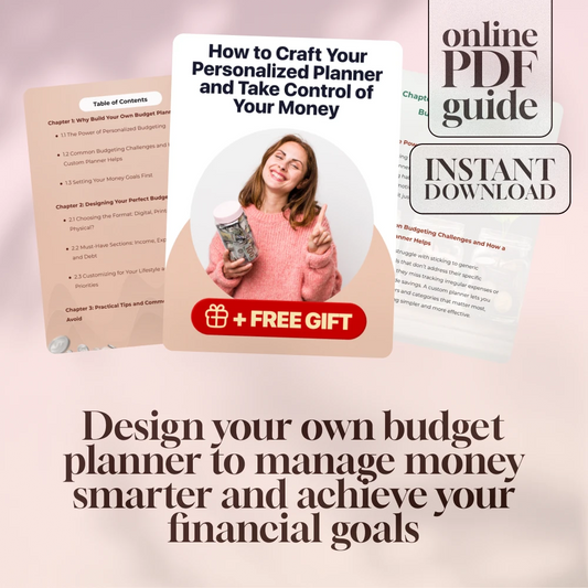 How to Craft Your Personalized Planner and Take Control of Your Money | Budget Planner Guide | Digital Download | How to Make My Own Budget Planner