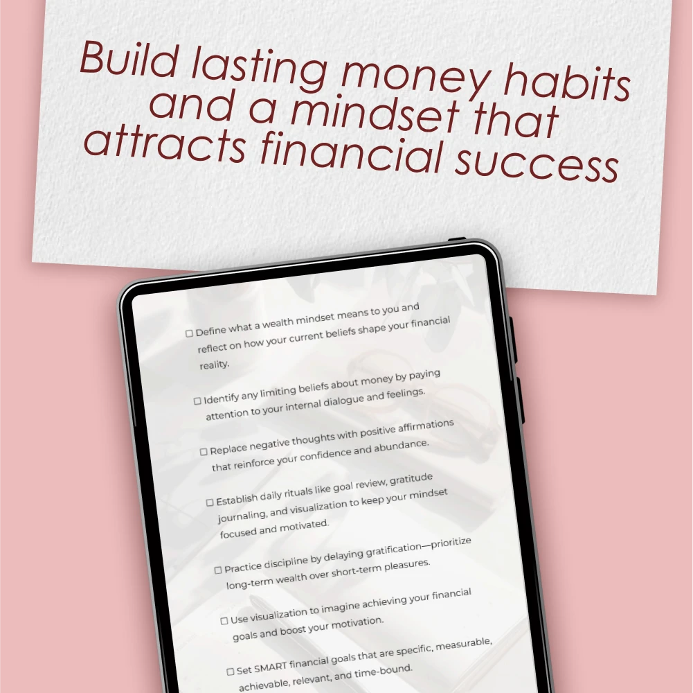 Build Habits That Pay Off – Wealth Mindset Habits for Success Checklist | Digital Download for Financial Growth