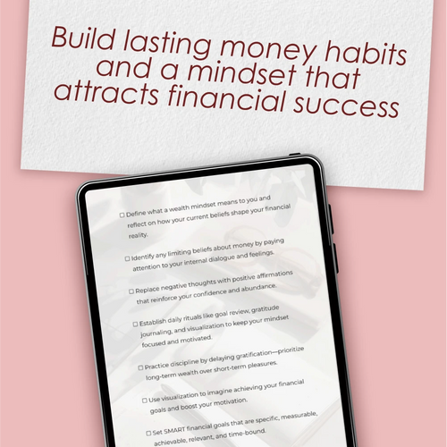 Build Habits That Pay Off – Wealth Mindset Habits for Success Checklist | Digital Download for Financial Growth