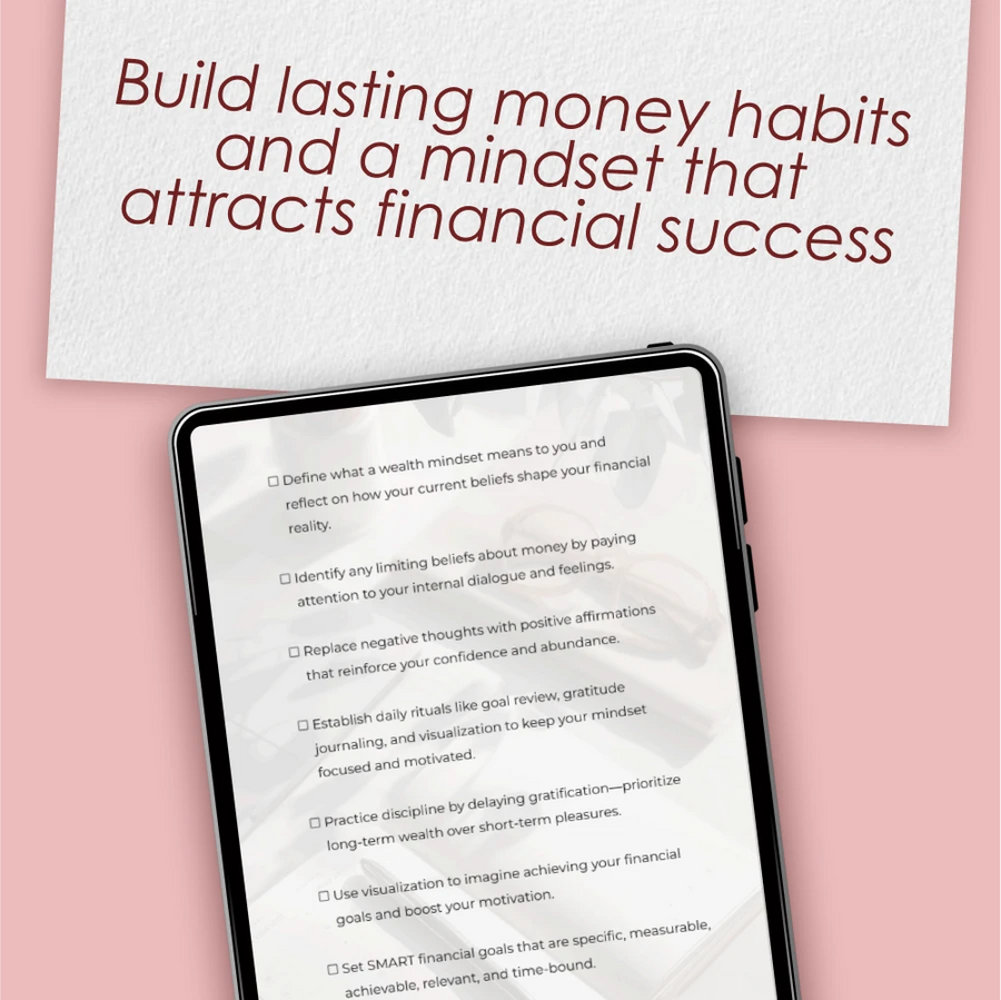 Build Habits That Pay Off – Wealth Mindset Habits for Success Checklist | Digital Download for Financial Growth