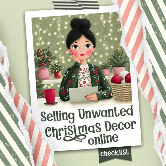 Selling Unwanted Christmas Decor Online – Printable Checklist | Holiday Declutter Guide | How to Sell Unwanted Christmas Decor Online | Digital Download - DSARD