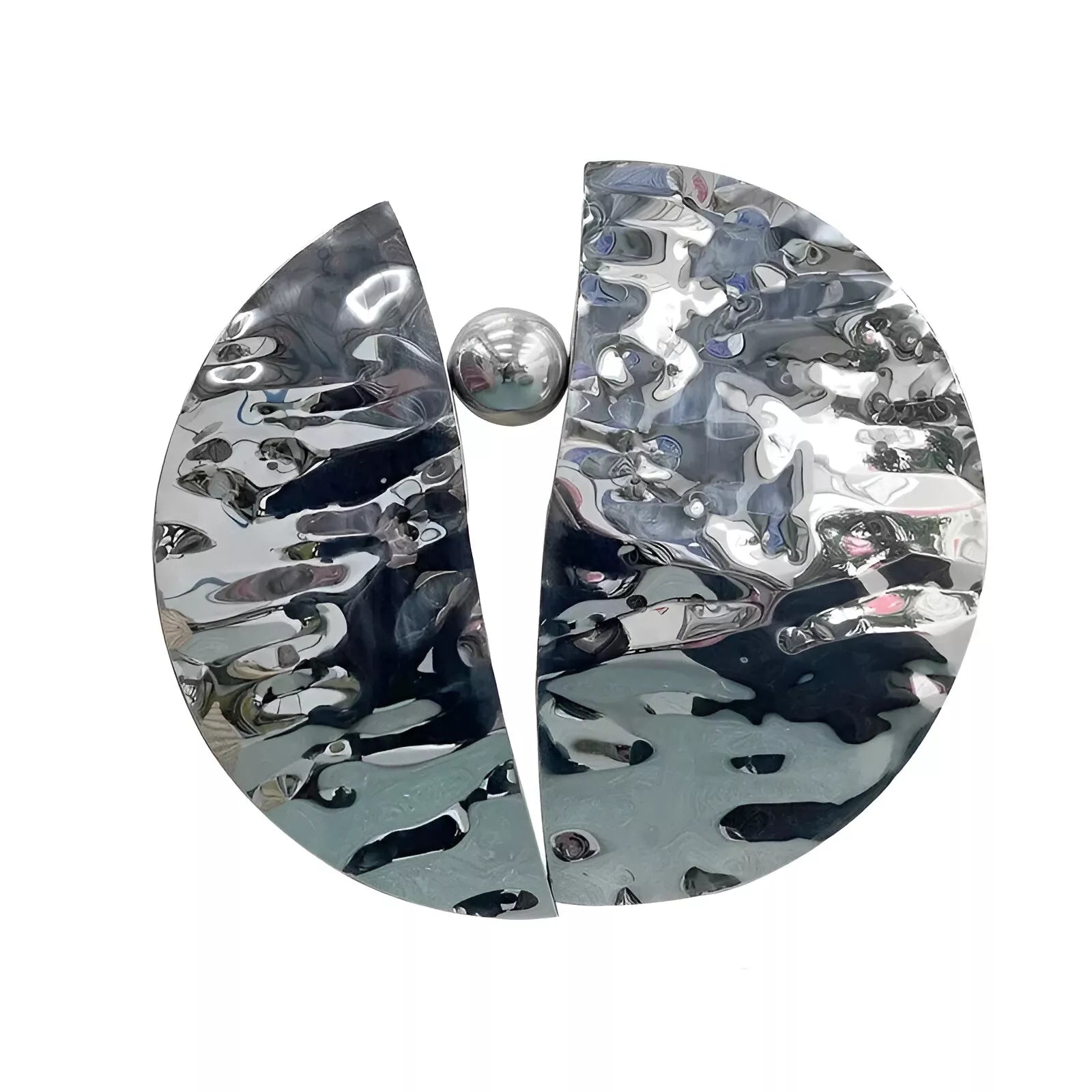 Modern Stainless Steel Wall Hanging – Water Ripple Decoration for Living Spaces