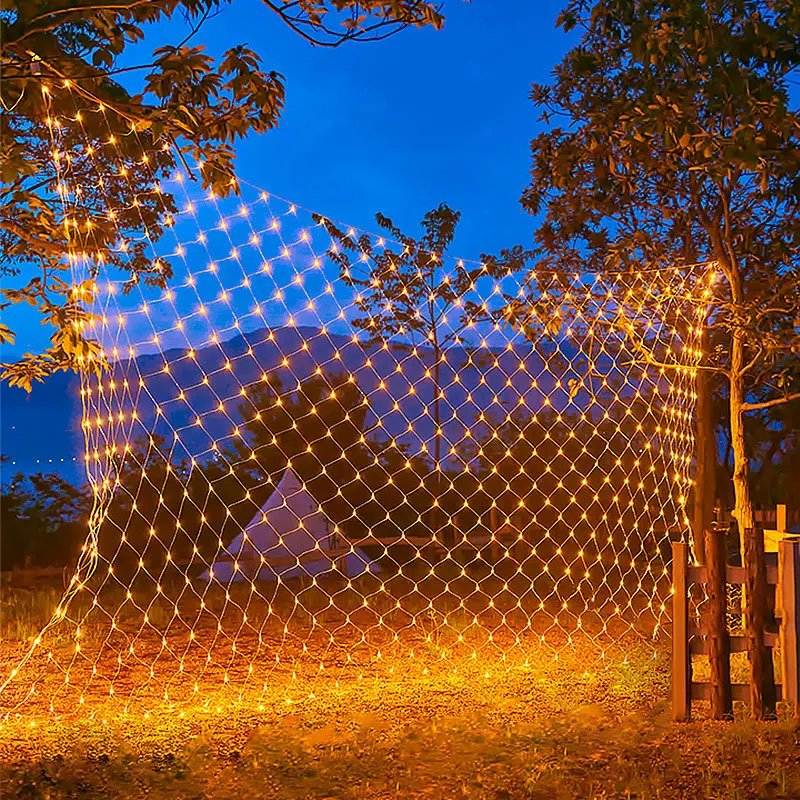 Solar-Powered LED Curtain Lights with Remote Control