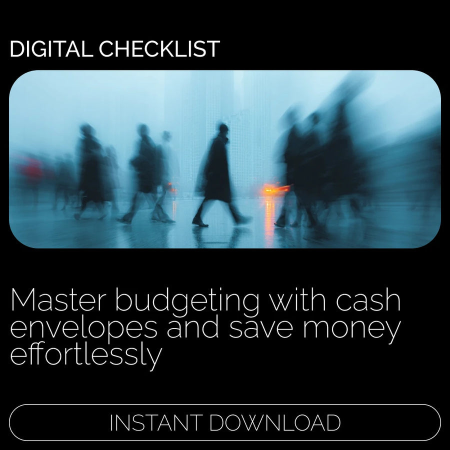 Envelope Savings Action Checklist – Simple and Effective Way to Save Money with Cash Envelopes