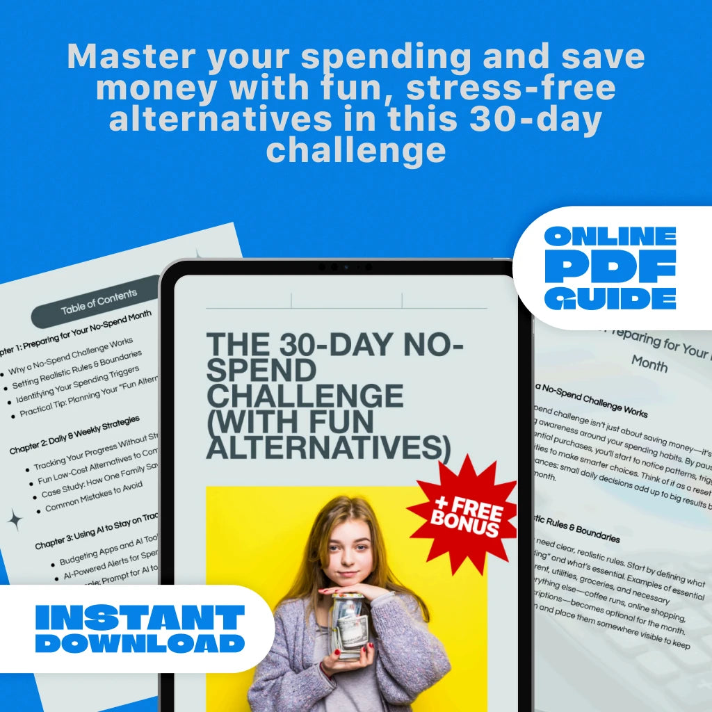 The 30-Day No-Spend Challenge Guide: Practical Tips, Fun Alternatives & Budgeting Strategies